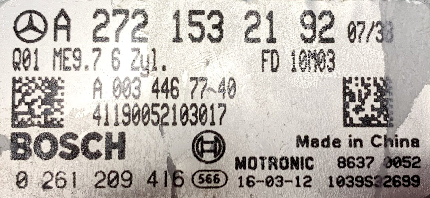 Computadora motor M272